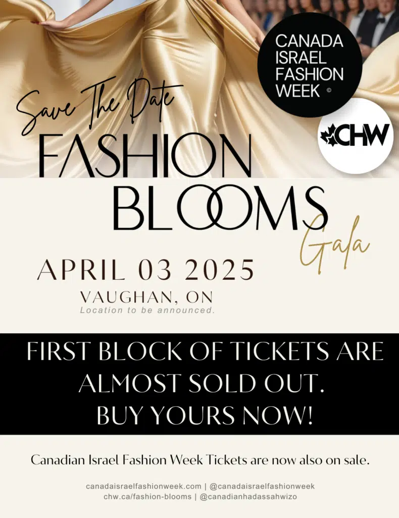 Fashion Blooms Gala Canadian Israeli Fashion Week CIFW