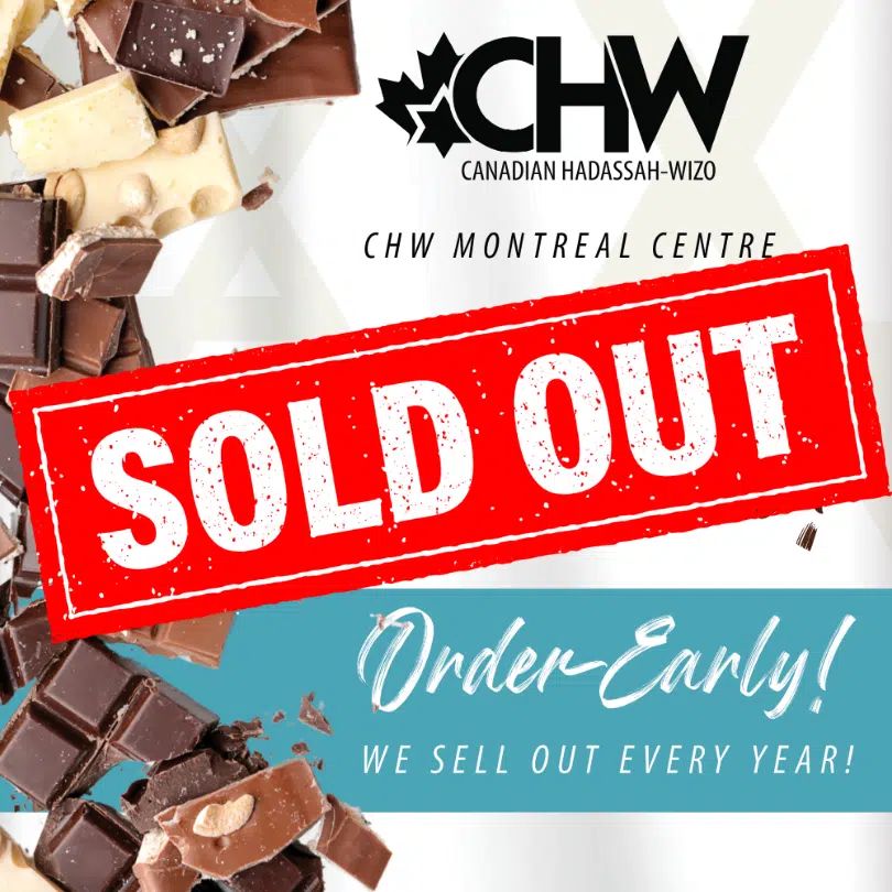 Montreal Chocolates Sold Out