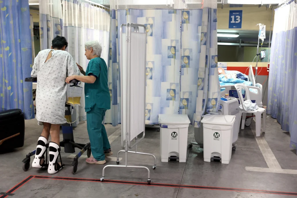 Hadassah Hospital At war in the parking lot 1